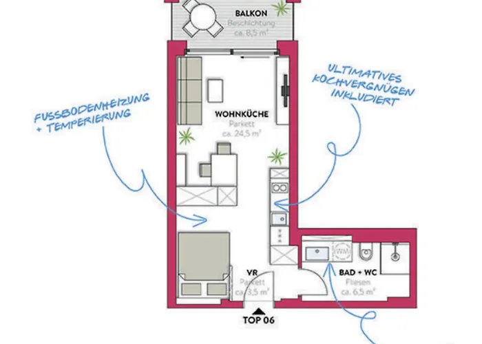 Ruheoase Mit Parkblick - 15 Min Zentrum - Therme & Gym Wenen