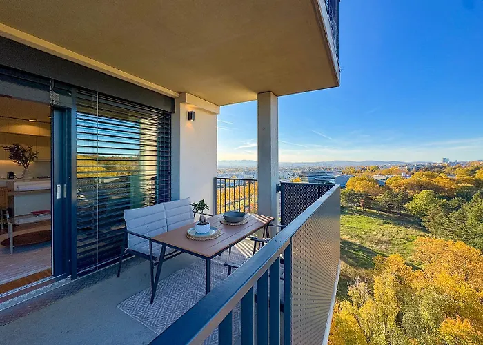 Ruheoase Mit Parkblick - 15 Min Zentrum - Therme & Gym Appartement Wenen